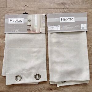 2 grommet drapery panels 84”